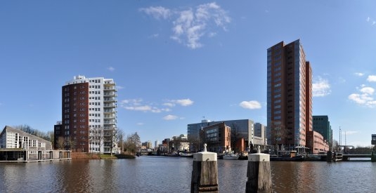 Panorama Zuiderhaven Sluiskade Praediniussingel Emmasingel 