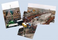 11-stedentocht 1997 keerpunt Dokkum - foto 8 collage * De Zijl - Kleindiep