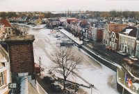 11-stedentocht 1997 keerpunt Dokkum - foto 12 * aan de oostzijde (Grootdiep) geen kip te bekennen