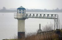 Lauwersmeer bij oude veerhaven Oostmahorn (n. Schiermonnikoog) 