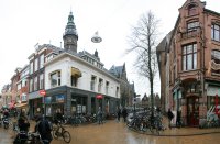 Regenachtige Oude Kijk in't Jatstraat Broerstraat Academiegebouw 2019
